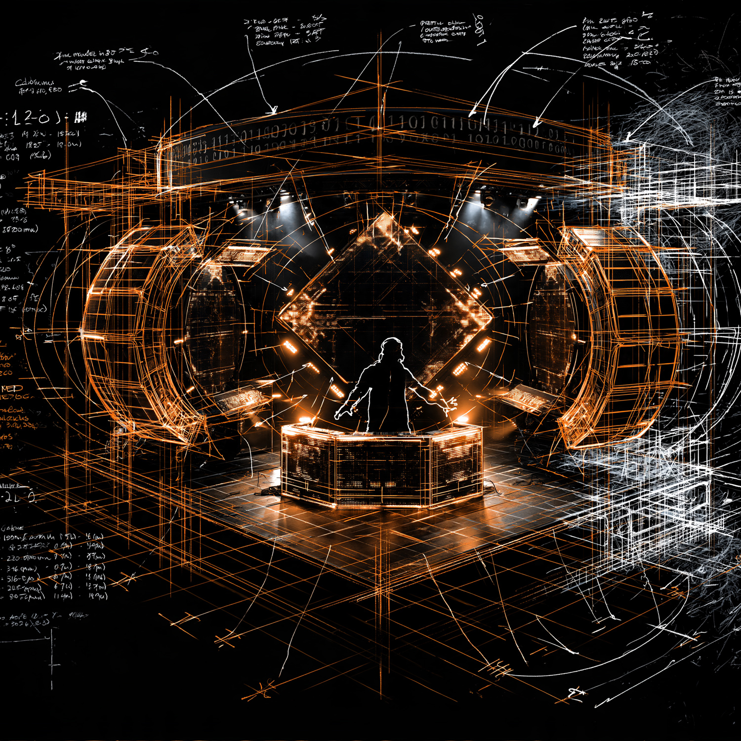 Spatial stage design and custom screen layout planning
